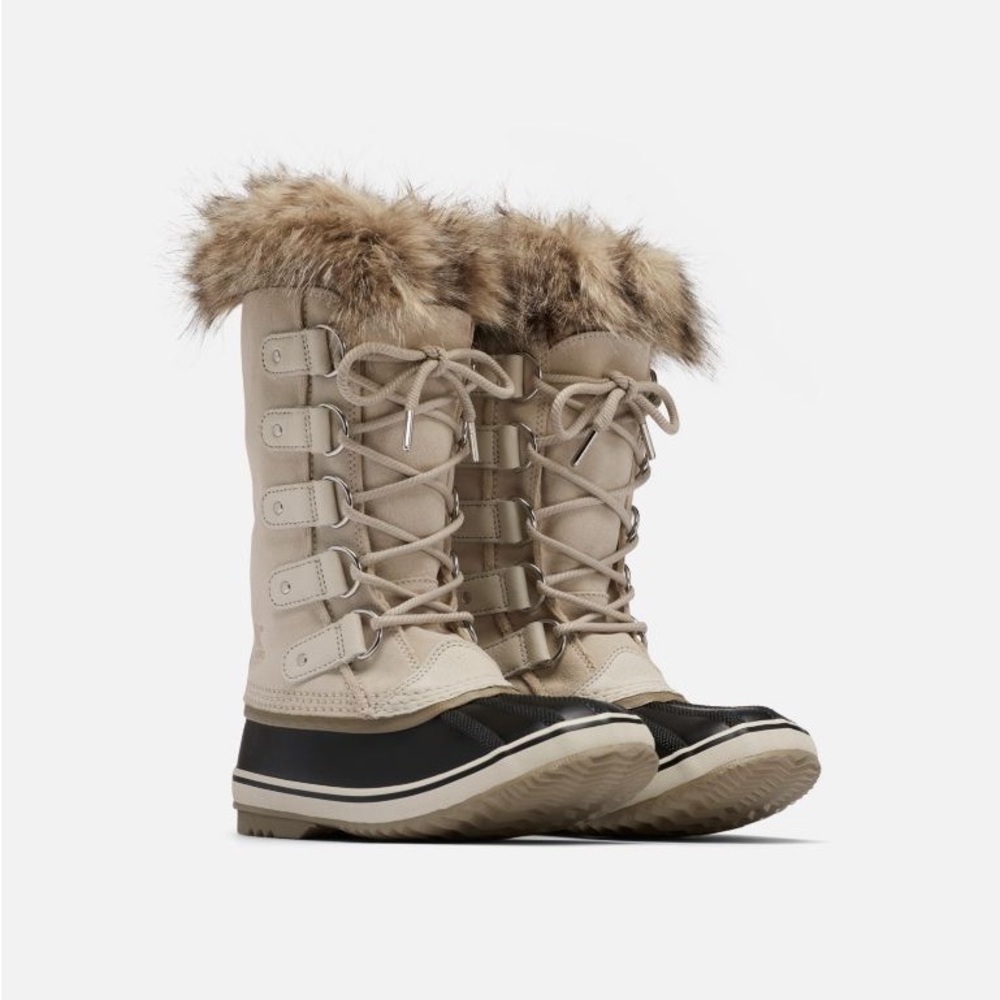 SOREL Women's Joan of Arctic Boot Fawn Taupe Waterproof Suede Snow Boots